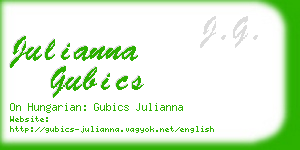 julianna gubics business card